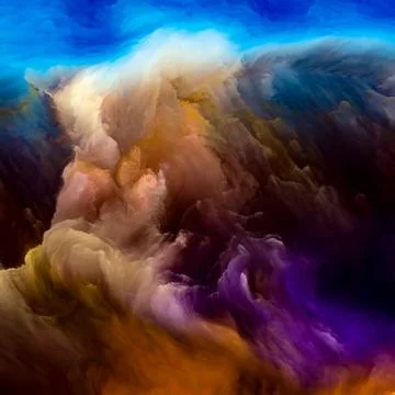 Artificial Cloudscape Illustrazione stock