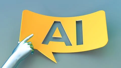 Artificial curve bubble 3d render Stock Illustration