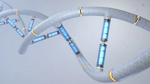 Artificial cyber DNA Stock Footage 168121360