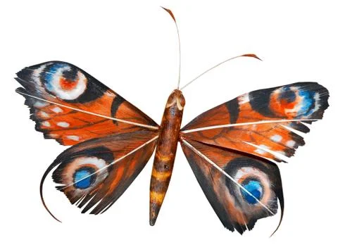 Artificial decorative butterfly Stock Photos