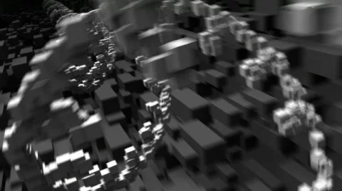 Artificial DNA model flight trough Stock Footage 116956