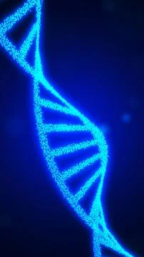 Artificial dna structure with particles Stock Illustration