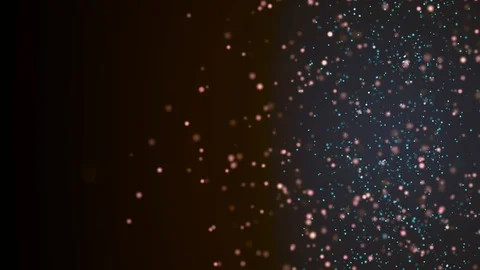 Artificial dna structure with shining light particles on dark artistic Stock Footage 122267207