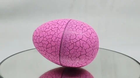 Artificial Easter egg in pink Stock Footage 279293935