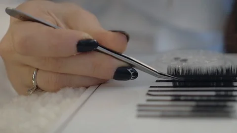 Artificial eyelashes Stock Footage 101628514