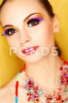 Artificial eyelashes Stock Photos