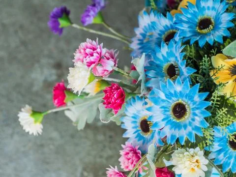 Artificial fabric flower Stock Photos