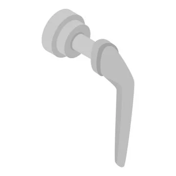 Artificial finger limb icon, isometric style Illustrazione stock