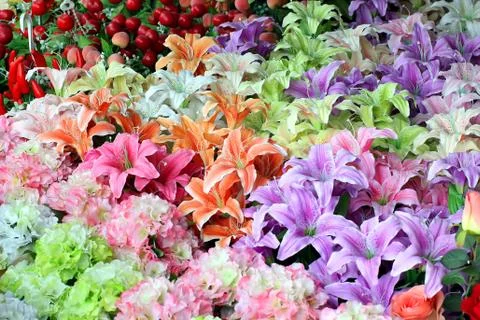 Artificial flower Stock Photos