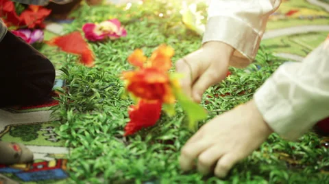 Artificial flowers Stock-Footage 34210680