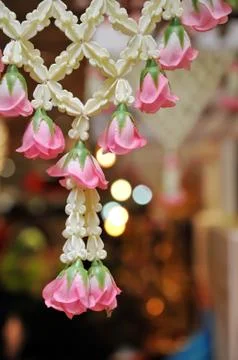 Artificial flowers Stock Photos
