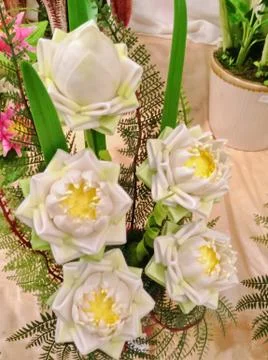 Artificial flowers Stock Photos