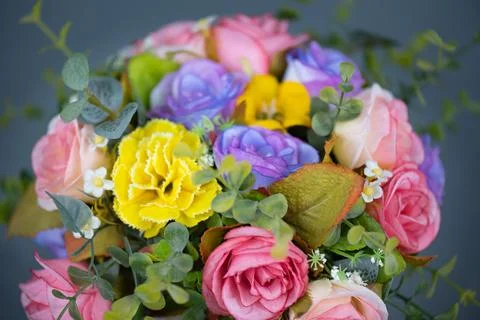Artificial flowers Stock Photos