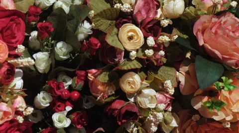 Artificial flowers in stock 動画素材 68189292