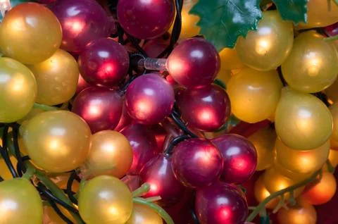 Artificial grapes Stock Photos