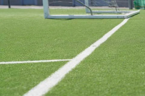 Artificial grass stadium in spain Stock Photos