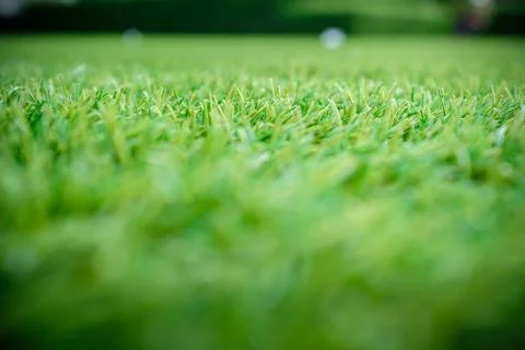 Artificial green grass for background Stock Photos