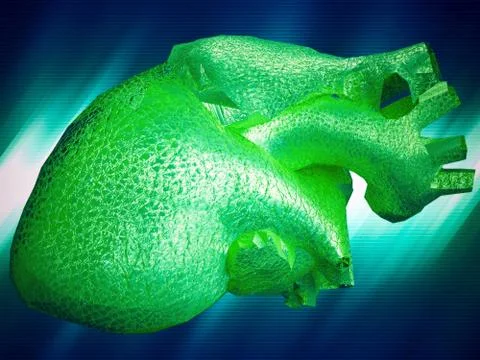 Artificial human heart Stock Illustration