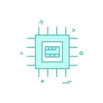 Artificial ic intelligence icon vector design Illustrazione stock