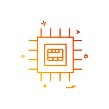 Artificial ic intelligence icon vector design Stockillustratie