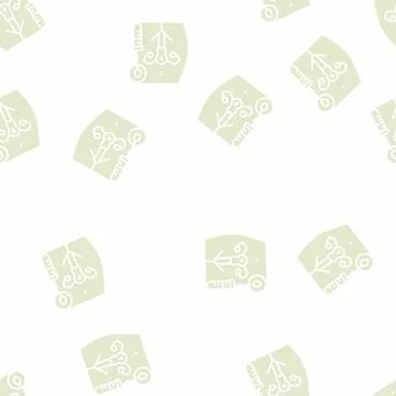 Artificial insemination glyph seamless pattern sign Stock Illustration