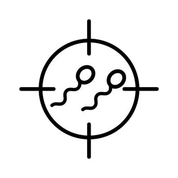 Artificial insemination icon vector. Isolated contour symbol illustration Stock Illustration