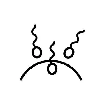 Artificial insemination icon vector. Isolated contour symbol illustration Stockillustratie