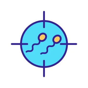 Artificial insemination icon vector. Isolated contour symbol illustration Stockillustratie