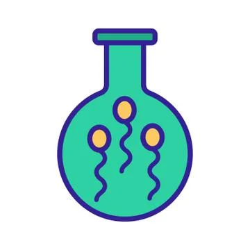 Artificial insemination icon vector. Isolated contour symbol illustration Stockillustratie