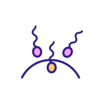 Artificial insemination icon vector. Isolated contour symbol illustration Illustrazione stock