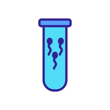 Artificial insemination icon vector. Isolated contour symbol illustration 库存插图