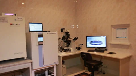 Artificial insemination - lab (main view) Stock-Footage 33790268