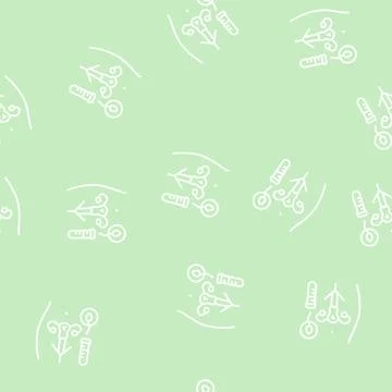 Artificial insemination line seamless pattern sign Stock Illustration