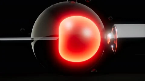 Artificial insemination microscopy engineering fiction Stock Footage 163789761