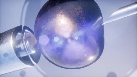 Artificial insemination microscopy engineering Video stock 84880759