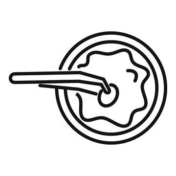 Artificial insemination process injecting sperm in egg cell 스톡 일러스트