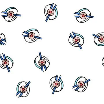 Artificial insemination vector seamless pattern Stock Illustration