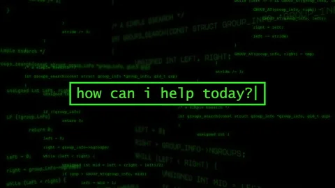 Artificial intelegence AI typing with code running in the background Stock Footage 273967378