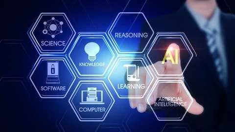 ARTIFICIAL INTELLGENCE 스톡 일러스트