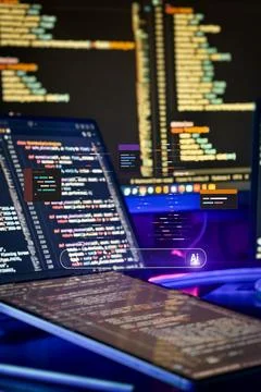 Artificial Intelligence Agents for Coding Automation With Software Developmen Stock Photos