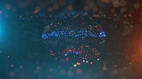 Artificial intelligence AGI neural network machine learning analytics Stock Footage 302518053