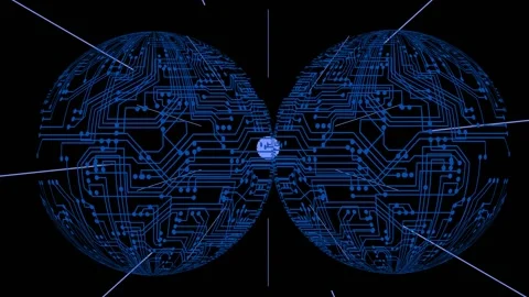 Artificial Intelligence AI Abstract Animation Stock Footage 238782557