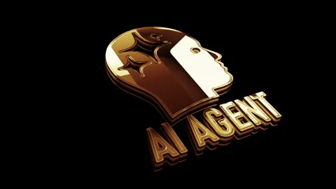Artificial intelligence AI agent symbol digital concept Stock Footage 331984342