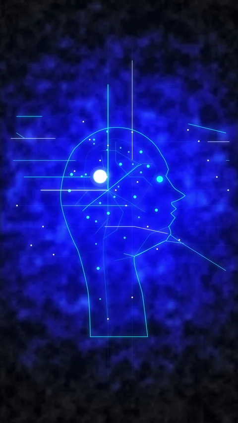 Artificial intelligence (AI) and big data concept Loop Animation. Stock Footage 346642430