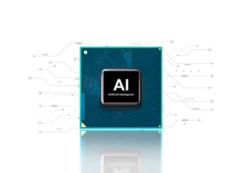 Artificial intelligence AI and machine learning concept. Foto stock