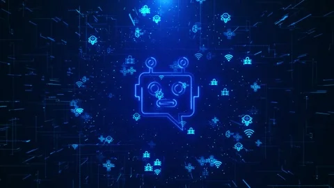 Artificial Intelligence AI Automation, Predictive analytics, Customer service AI Video stock 277127494