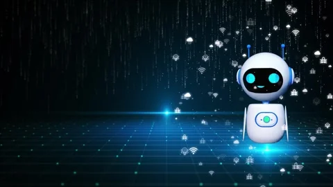 Artificial Intelligence AI Automation, Predictive analytics, Customer service AI Video stock 277717755