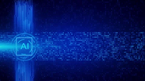 Artificial intelligence AI Big data flow analysis, Future Data mining, deep Stock Footage 247482873
