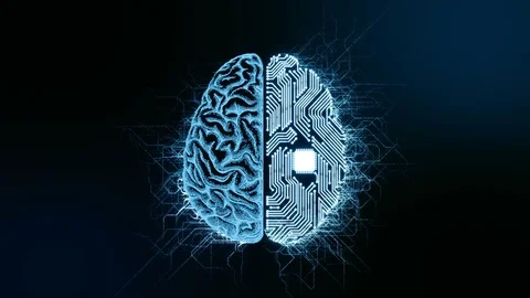Artificial intelligence (AI) brain anima... | Stock Video | Pond5