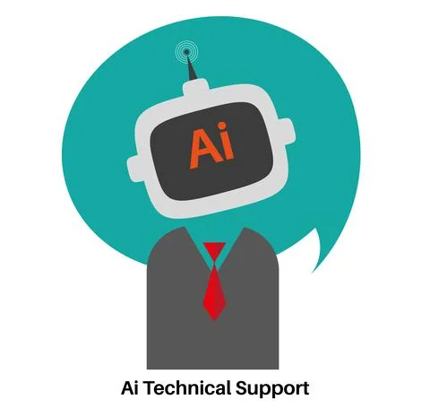 Artificial Intelligence (Ai) Chat Bot vector illustration Stock Illustration